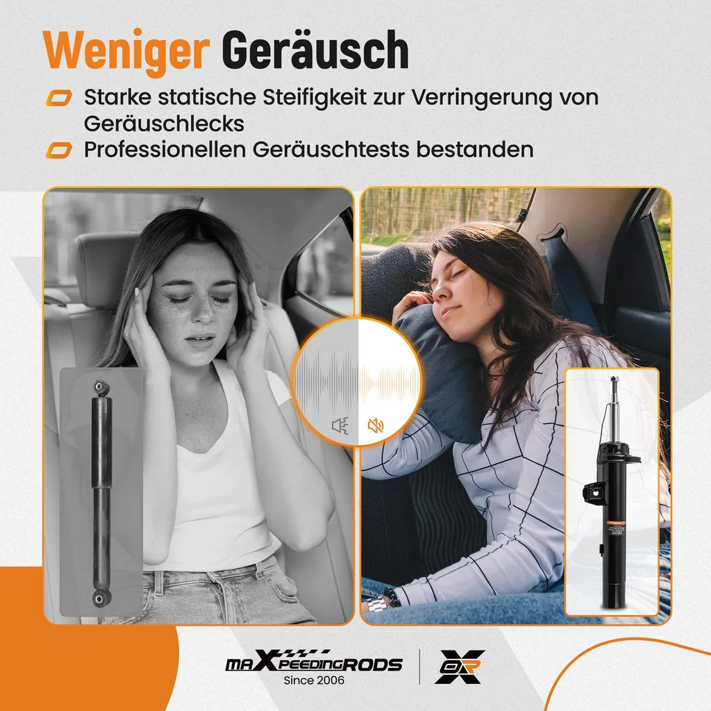 Amortisseurs avant pour BMW Série 1 E81 E82 E87 E88 - 334625 334626 - 7