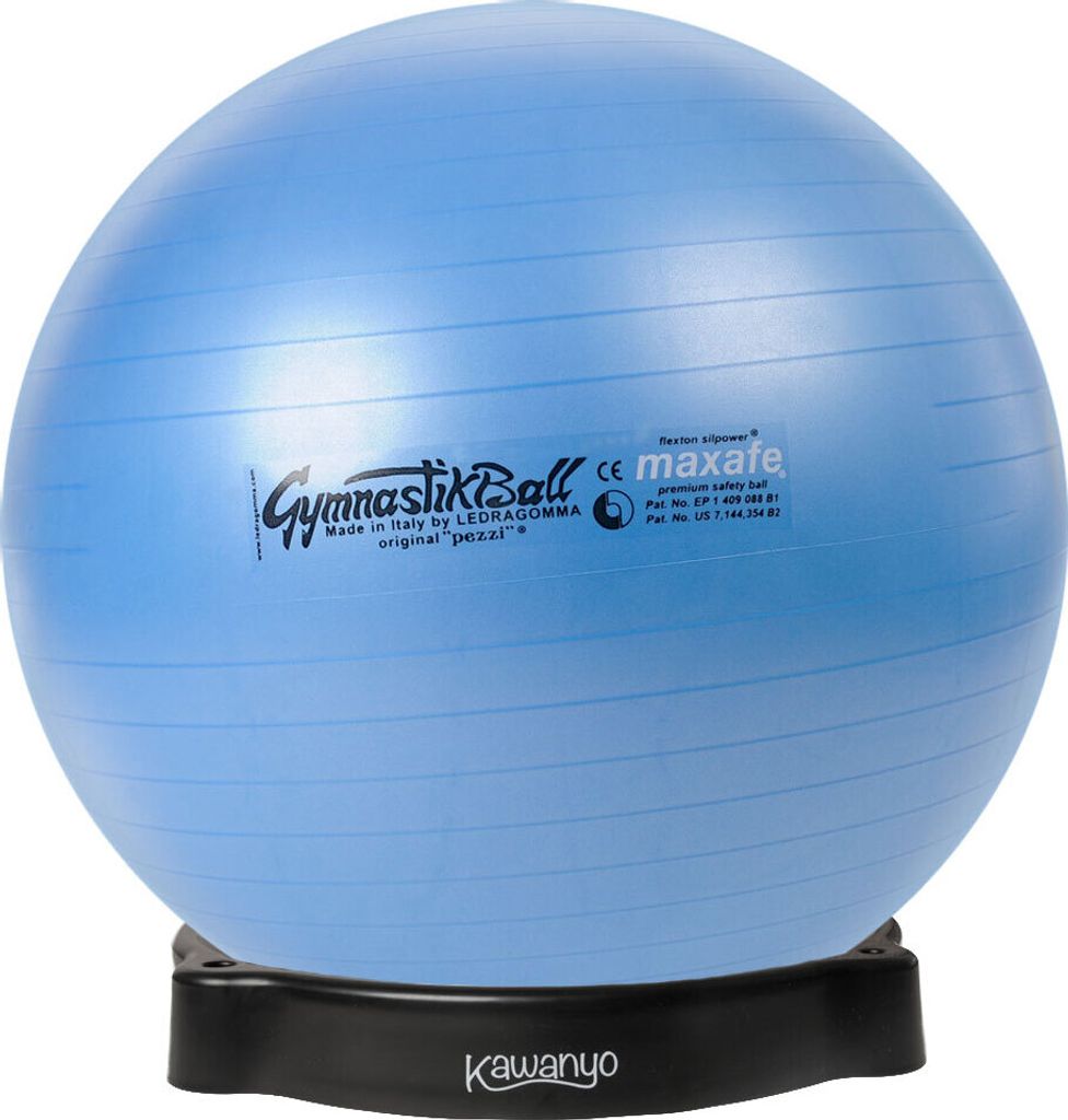 Original Pezzi Gymnastikball MAXAFE m. Ballschale - blau