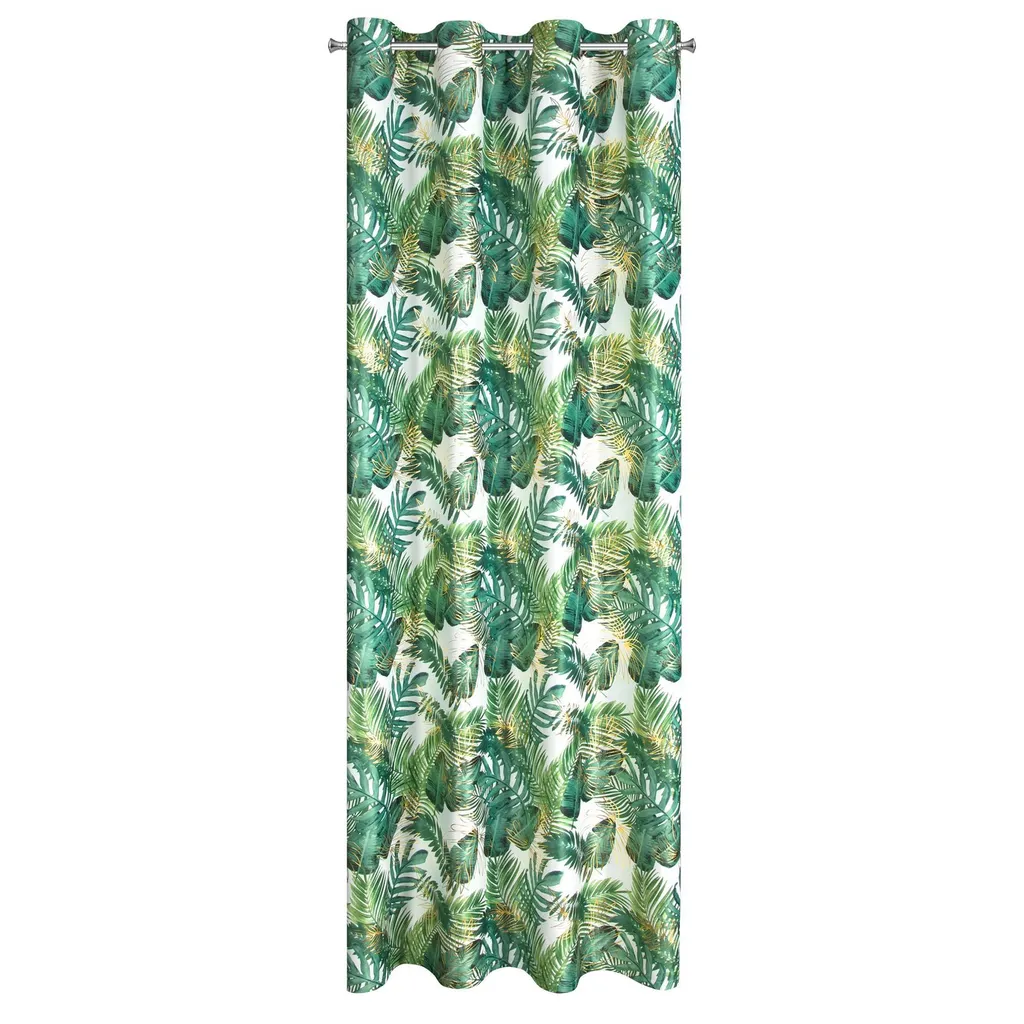 Rideau Occultant Partiel Vert 140x250 cm pour Chambre et Salon Chic
