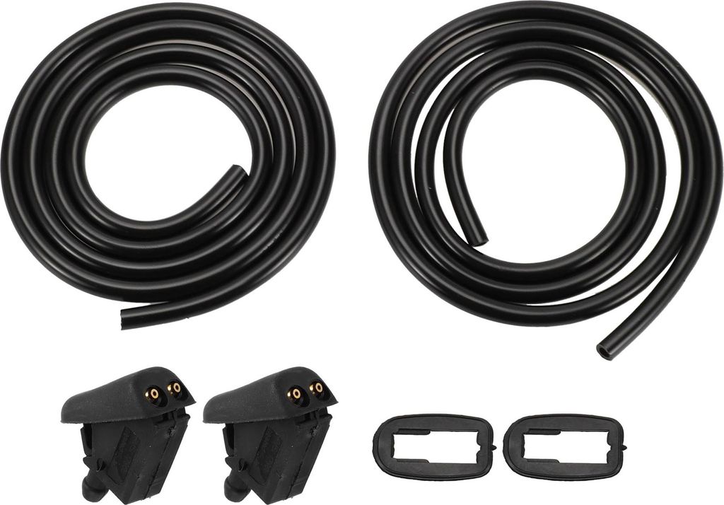Windschutzscheibenwaschdüse für Mini Cooper Hatchback und S (R50, R53) 2002-2006 Nr. 61667146377 Vorne Schwarz mit Dichtung, Flüssigkeitsschlauc...