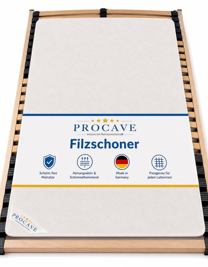 PROCAVE® Filzschoner für dein Lattenrost - Matratzenschutz Produktbild 