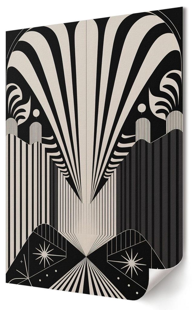 Geometrische Abstraktion- Kunstdruck A4 - Art déco, Moderne, Geometrisch- Wandbild für Wohnzimmer Schlafzimmer & Flur, Modernes Poster Wanddeko, ...