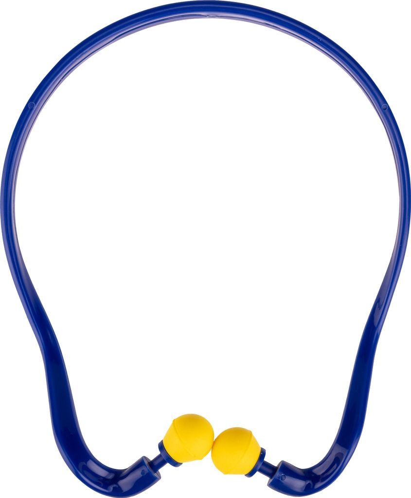 NEO TOOLS Gehörschutzstöpsel am Kopfbügel ; Gehörschutz gegen Lärm ; universelle Größe, zur Verwendung mit Ohrstöpseln aus Kunststoff ; lei...