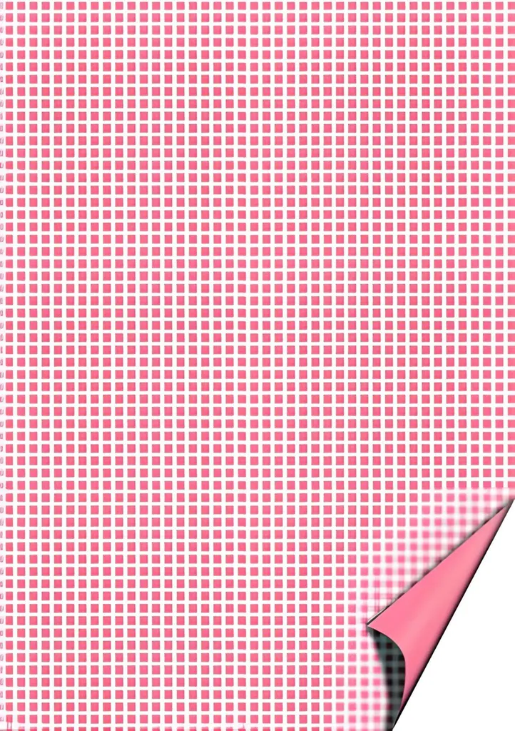 Heyda 204774622 Carton à motifs Happy Papers Carreaux Rose A4 21x31cm