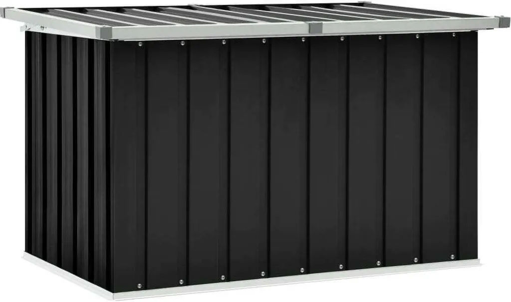 Baule da Giardino Antracite 109x67x65 cm | Box Esterno in Acciaio