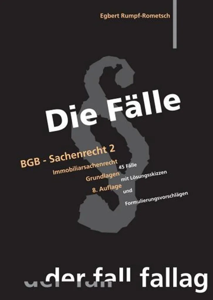 Livre de Droit BGB Sachenrecht II Immobiliarsachenrecht Grundlagen PDF