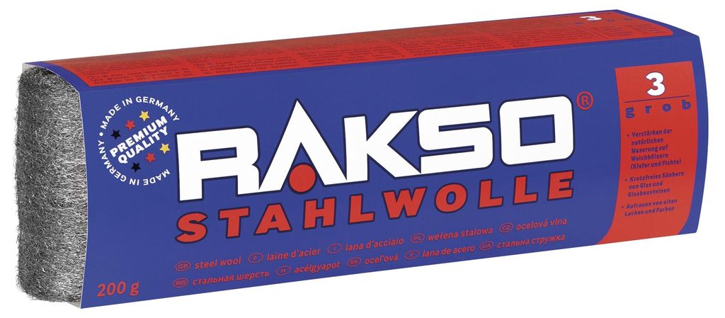 Rakso staalwol, type 3, 200 gram Productafbeelding 