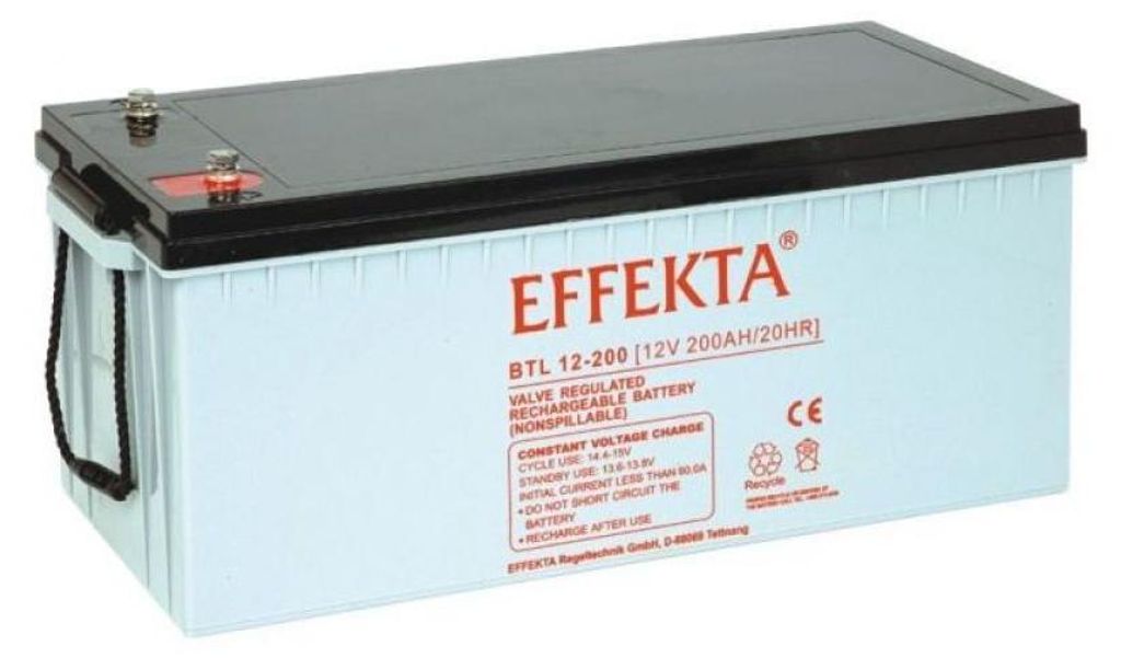 Effekta BTL 12-200 Blei-Vlies Akku AGM VRLA 12V 200Ah Produktbild 