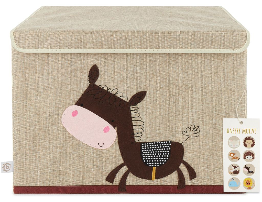 Bieco Aufbewahrungsbox Esel - Aufbewahrungsbox mit Deckel Produktbild 