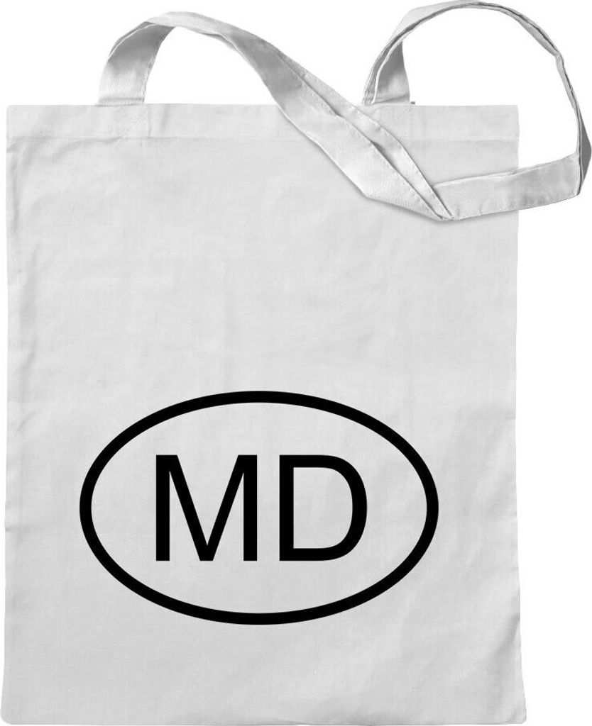 Kiwistar - Baumwolltasche - weiss - Moldawien MD - Turnbeutel Fun Rucksack Sport Beutel Gymsack Ziehgurt