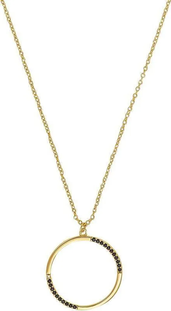 Collier avec pendentif rond s.Oliver Jewelry 2034886 en acier argenté