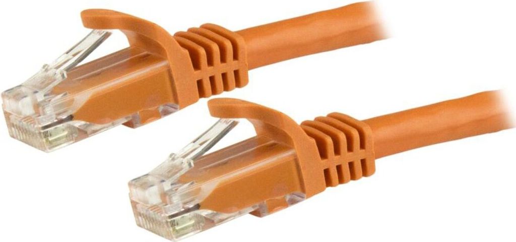 StarTech.com 1.5m CAT6 Ethernet Cable, 10 Gigabit Snagless RJ45 650MHz 100W PoE Patch Cord, CAT 6 10GbE UTP Network Cable w/Strain Relief, Orange, ...