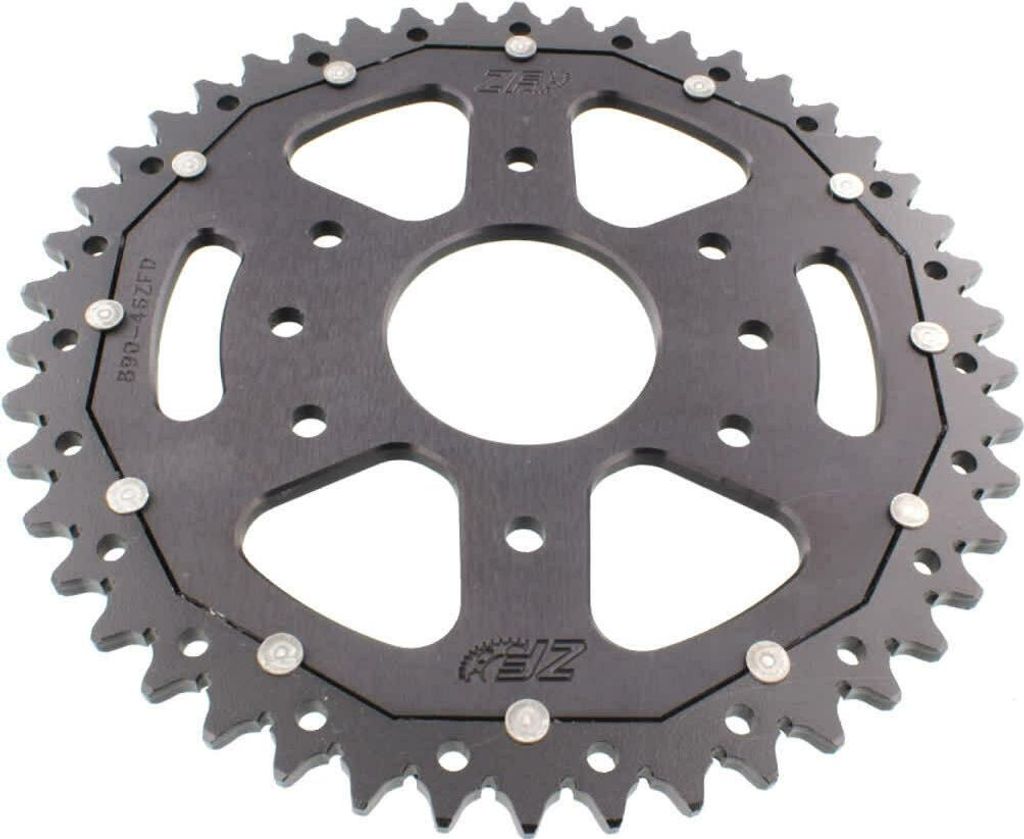 ZF Krone 46 Zähne Teilung 520 Schwarz Dual ZFD-890-46-BLK