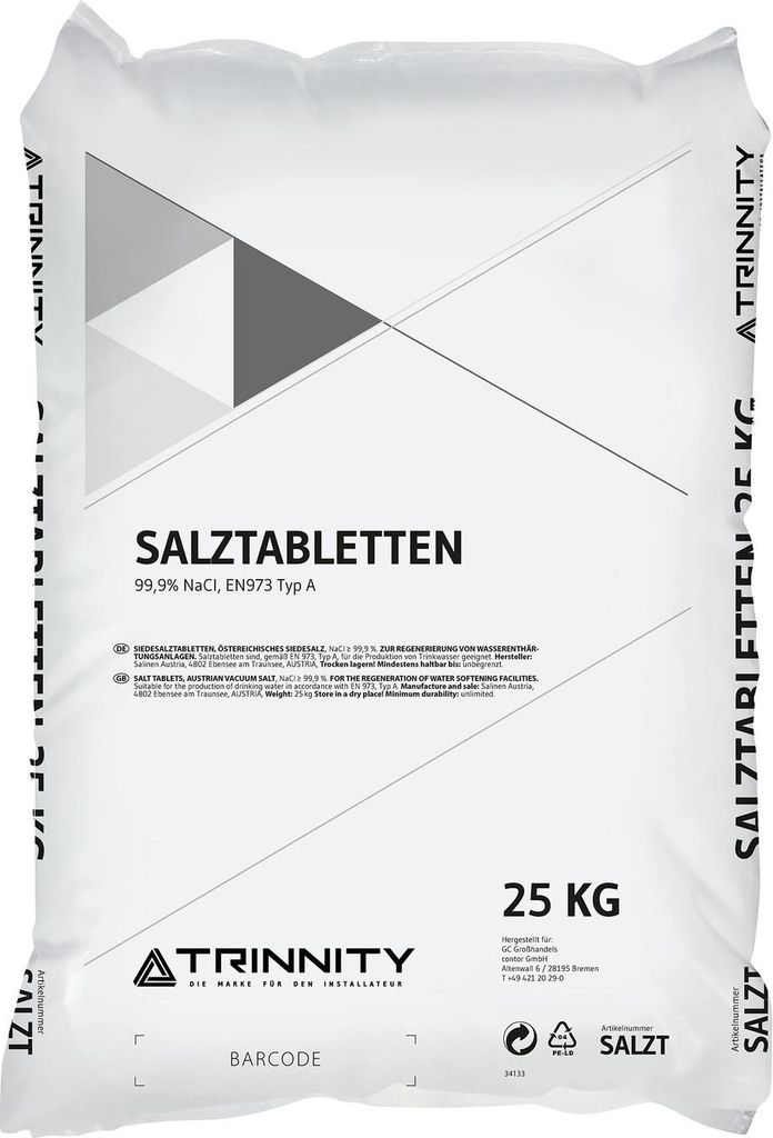 TRINNITY Sel régénérant pour adoucisseurs Tabs 25 kg Image du produit 