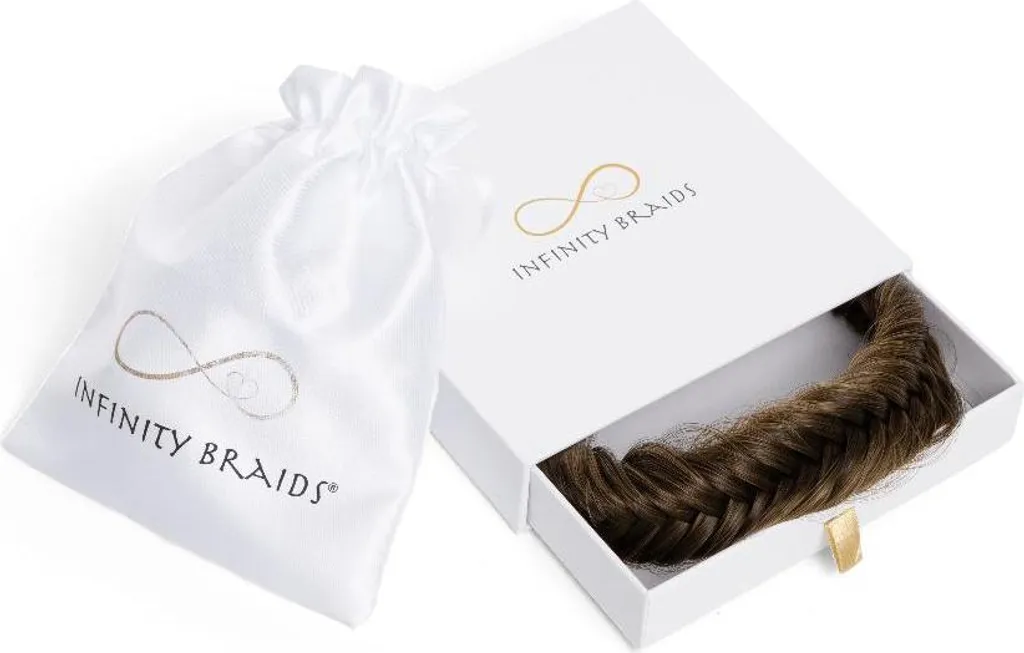 Volume et Tresse queue de poisson - Jolie Apricot Amber Infinity