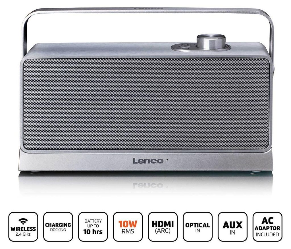 Enceinte TV sans fil avec station de charge, clarté vocale Image du produit 