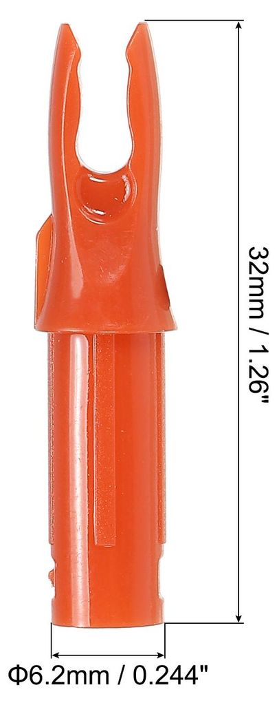 Bogenschie?en Pfeil Nocken 6,2mm 0,244" 40 Stš¹ck Kunststoff Pfeilnocke Einsatz Pfeil Nocke Ersatz fš¹r Aufnahme Pfeilschaft Schie?en Bogenschi...