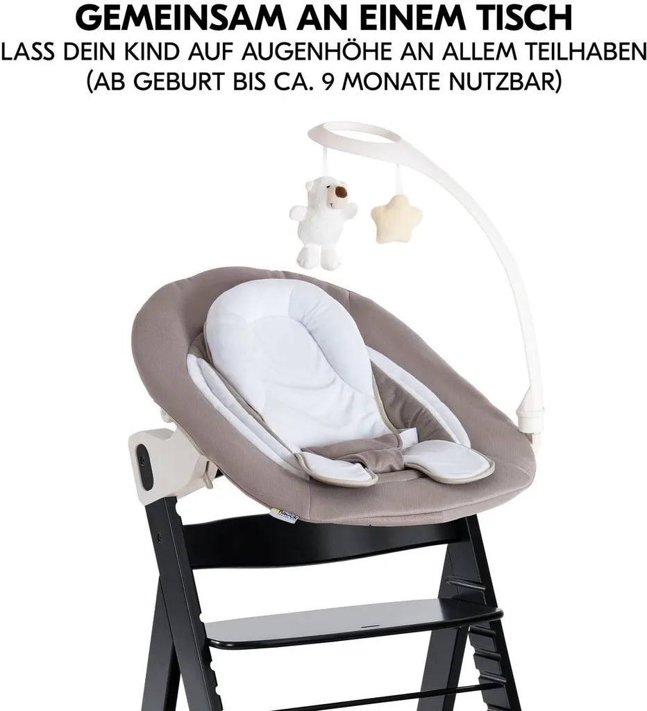 Hauck Alpha Plus Noir ensemble de naissance 4 pièces pour repas bébé - 6