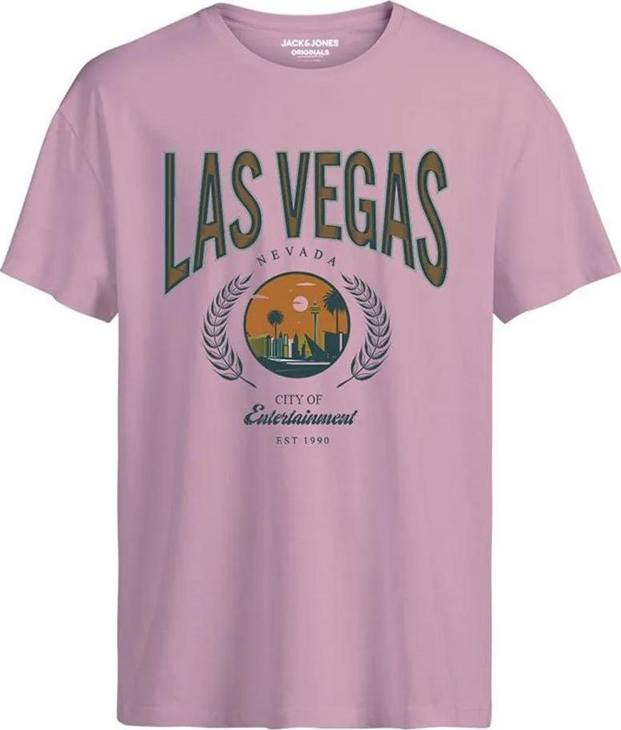 Jack & Jones Dessert Kurzarm-t-shirt Rosa M Herren Rosa M