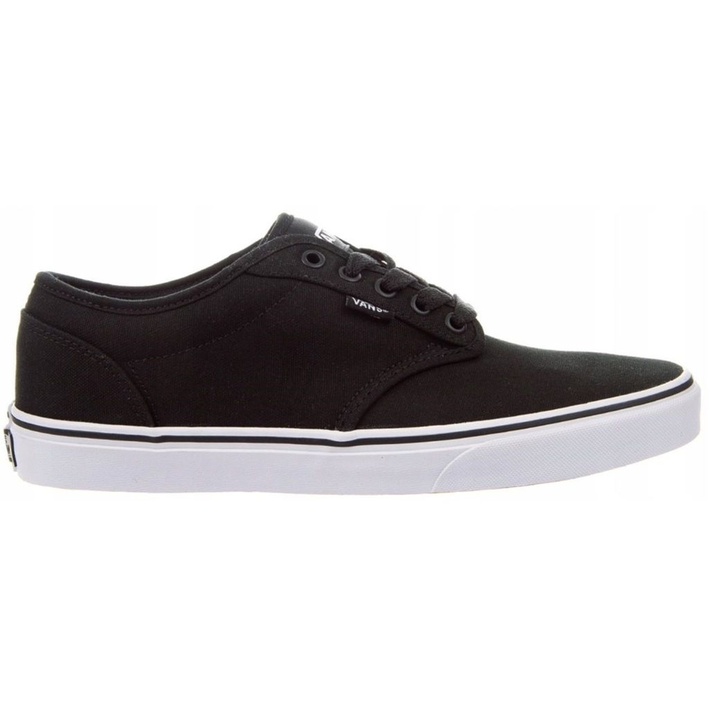 A single black Vans Atwood sneaker shown from the side against a white background.