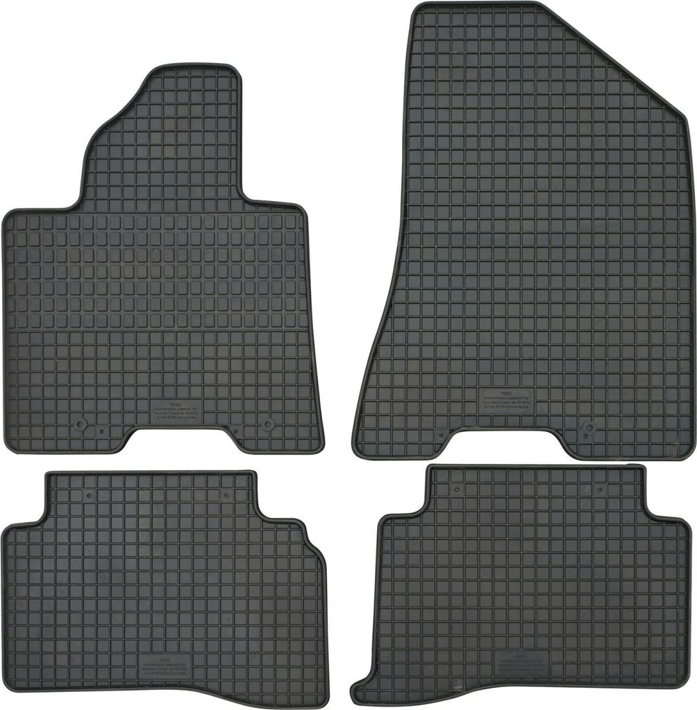 für Hyundai Tucson ab 07/2015 Passform Fußmatten PETEX Gummimatten 4-teilig schwarz Allwettermatten Gummifußmatten