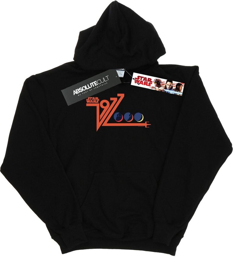 Star Wars - "1977 Death Star" Kapuzenpullover für Herren BI18065 (L) (Schwarz)