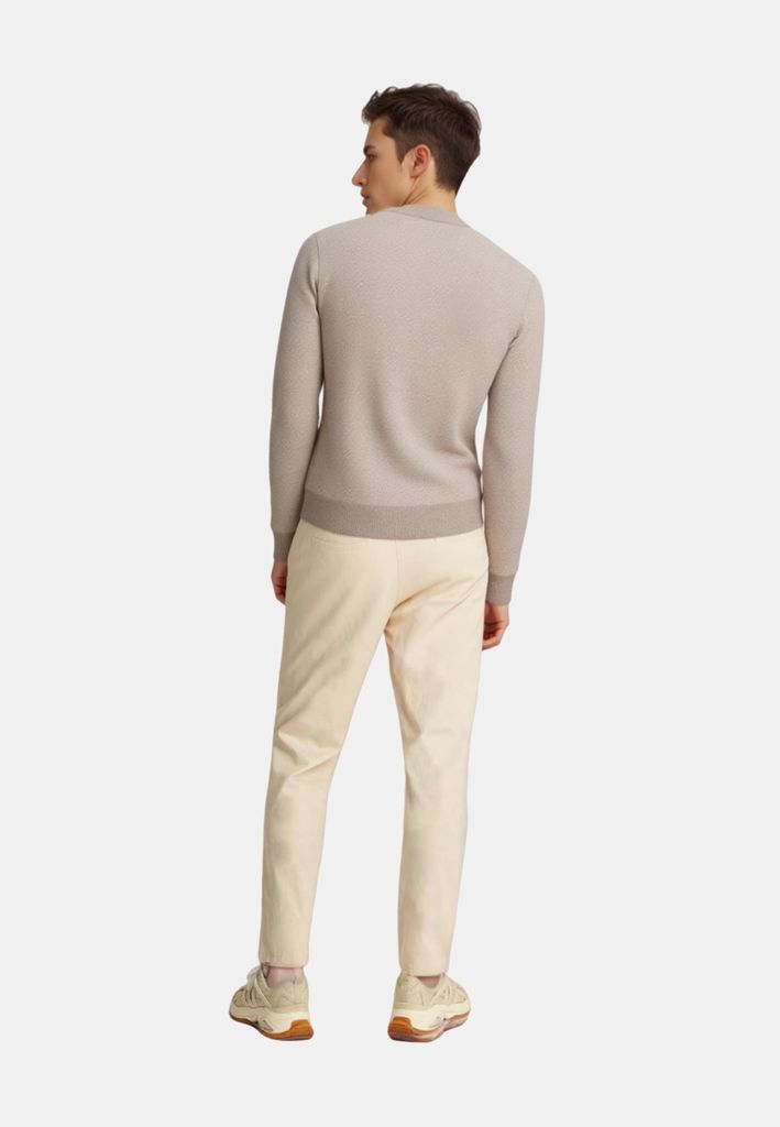 Hajo Pullover Jaspé Strickpullover Troyer