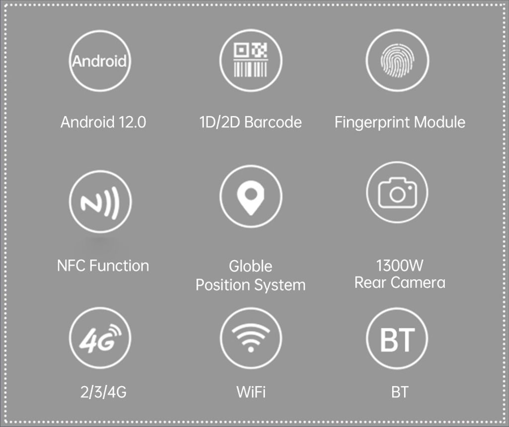 K57 Barcodescanner PDA Android12, 1D/2D/QR-Code Produktbild 3
