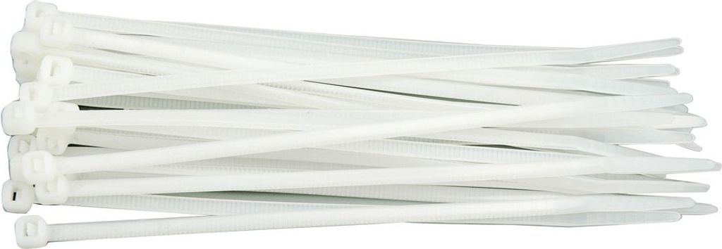 VOREL KUNSTSTOFFBAND WEIß 500 * 8,0 /50 Stück 73888