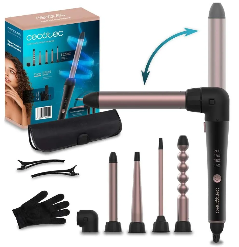 Fer à onduler Cecotec MultiWaves contre les cheveux plats sans volume