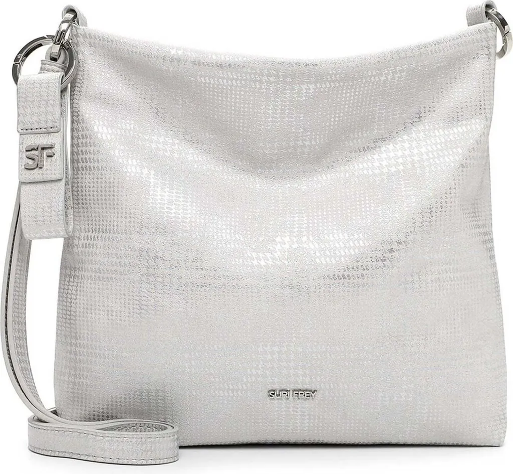 Petit sac à épaule Nicy argenté SURI FREY, design brillant et pratique