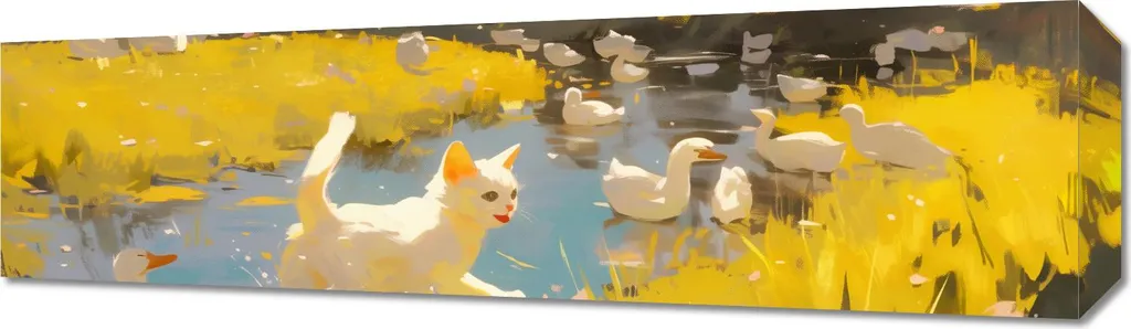 Image Paysage de Campagne pour Salon - Format 70 x 20 cm Soleil d'Été