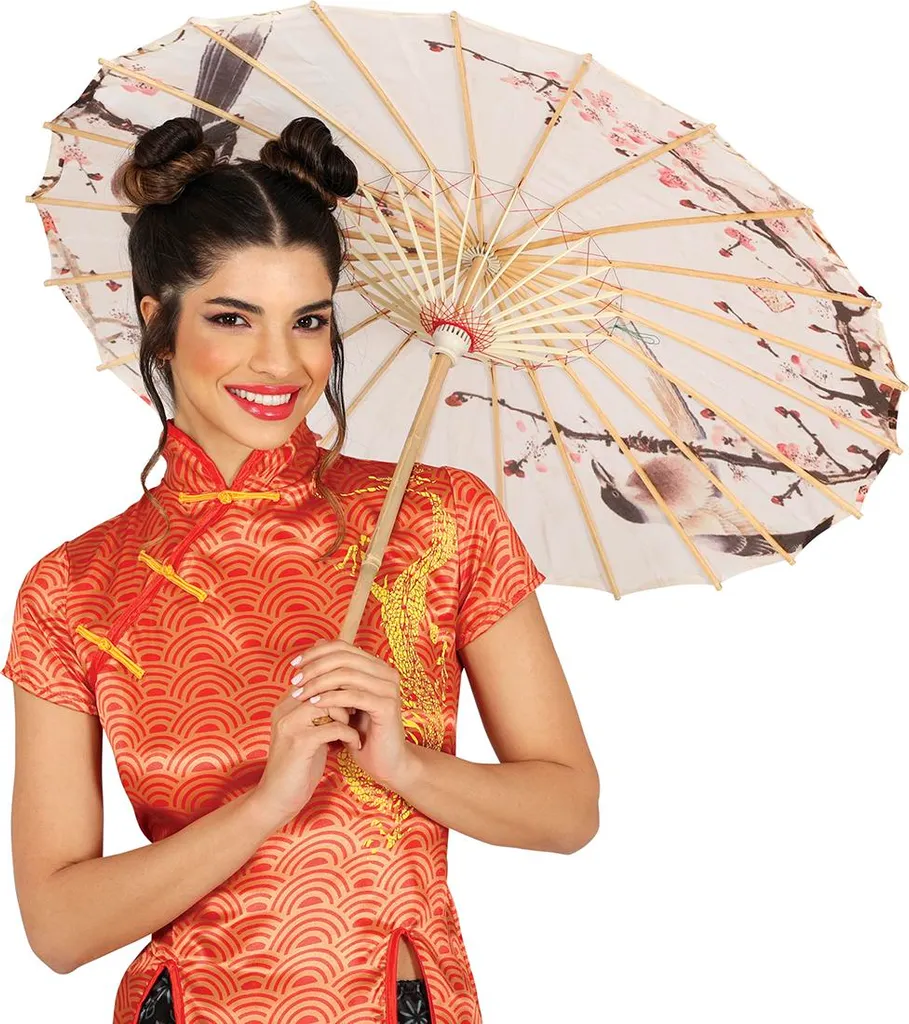 Parasol d'Asie pour Déco Thématique - Solution Ambiance Zen et Fleurie