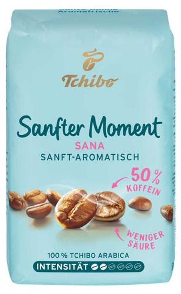 Tchibo Sana Sanfter Moment 50% entkoffeiniert 6x500 g Produktbild 
