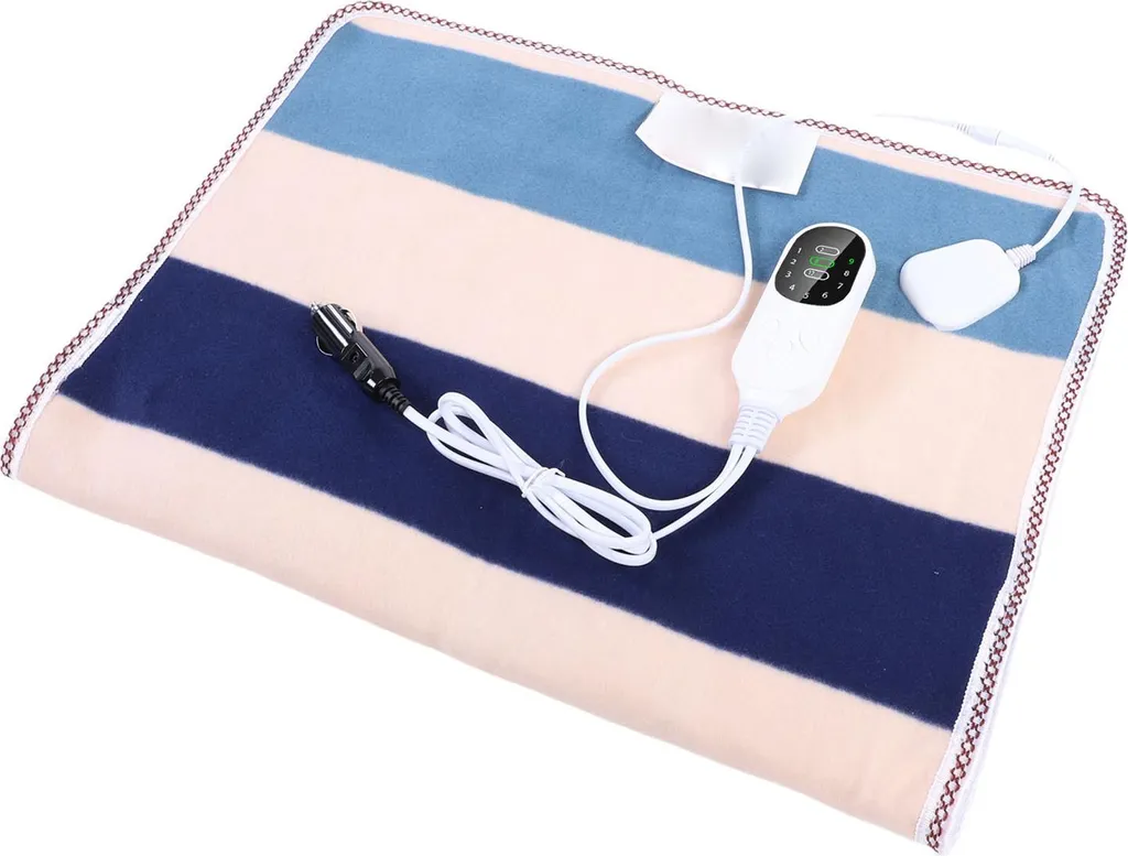 Couverture chauffante 24V avec 9 niveaux de température et minuterie