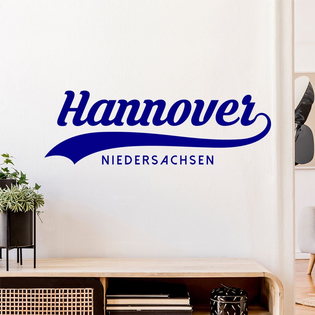 Hannover Niedersachsen Wandtattoo Wandaufkleber Wall Sticker - Dekoration, Küche, Wohnzimmer, Schlafzimmer, Badezimmer