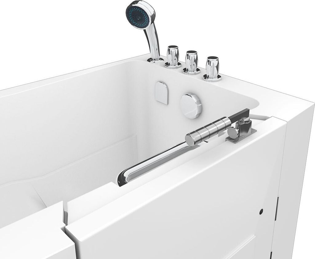 Sitzbadewanne Senioren Wanne Sitzwanne mit Tür S08-TH-A-L Produktbild 6