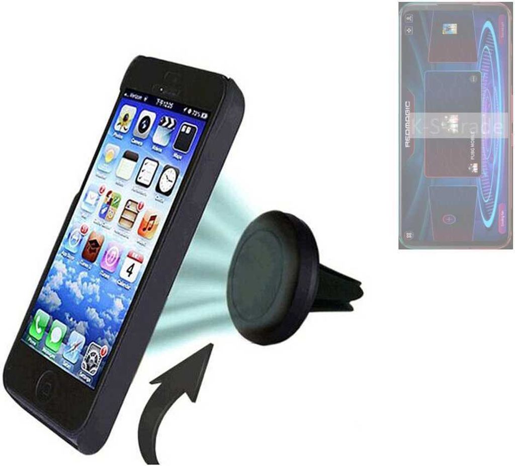 K-S-Trade Kompatibel mit Nubia RedMagic 5G Auto Handy Halterung KFZ Halter Lüftungsgitterhalterung Air Vent mount Smartphone Halter