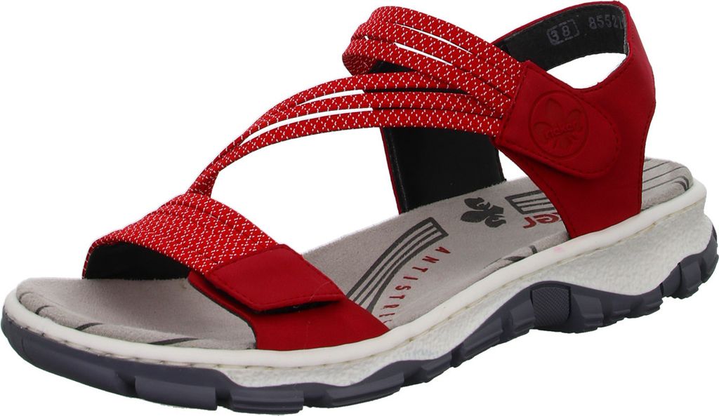 Rieker Trekkingsandalen - Rot Kunstleder Größe: 42 Normal Produktbild 59