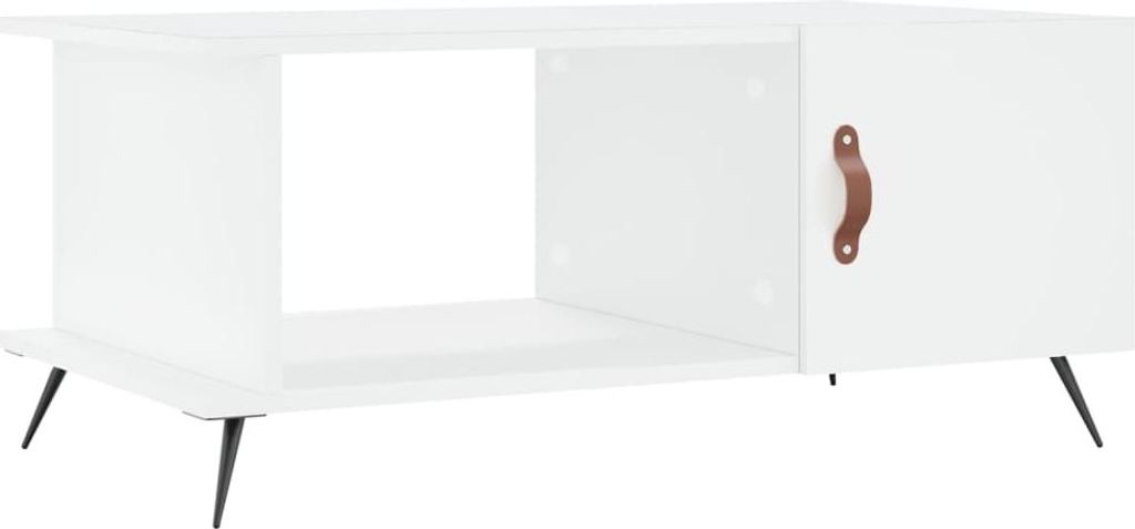 vidaXL Couchtisch Weiß 90x50x40 cm Holzwerkstoff