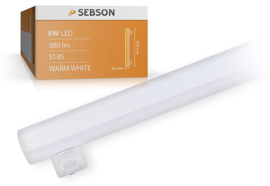 S14S LED Lampe 50cm Linienlampe warmweiß 8W (60W) 880lm Produktbild 