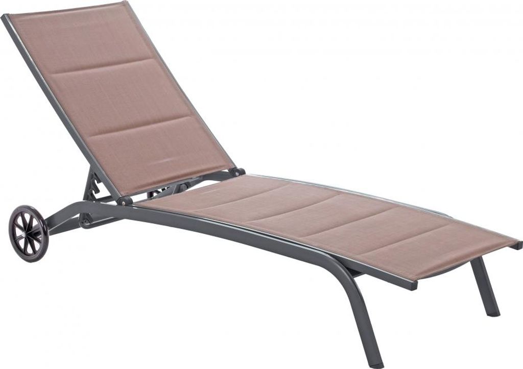 Ibiza Alu Taupe / Grau Gartenliege