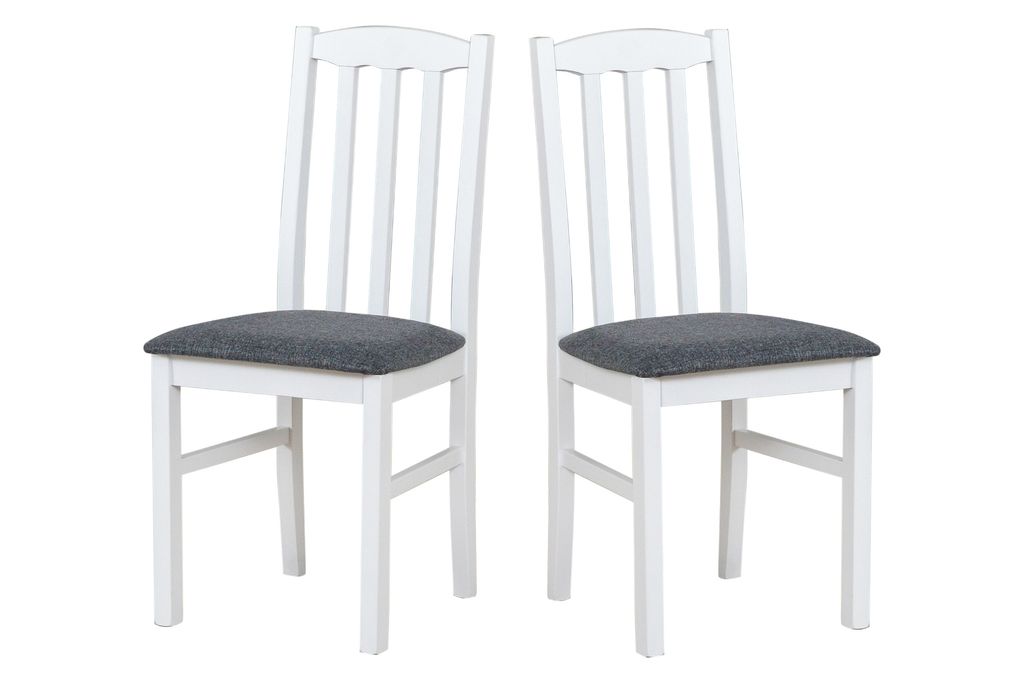 Esszimmerstuhl 2 x "BOS 12", weiss, hygge 96