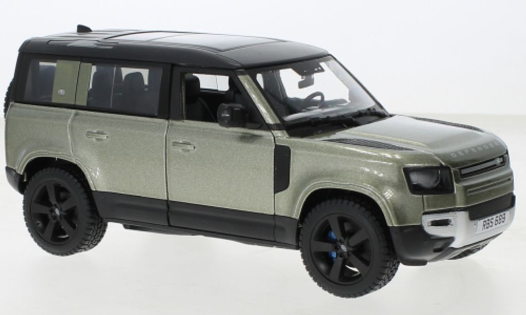 Bburago BBU18-21101GREEN - 1/24 - Land Rover Defender 110 hellgrün - Neu