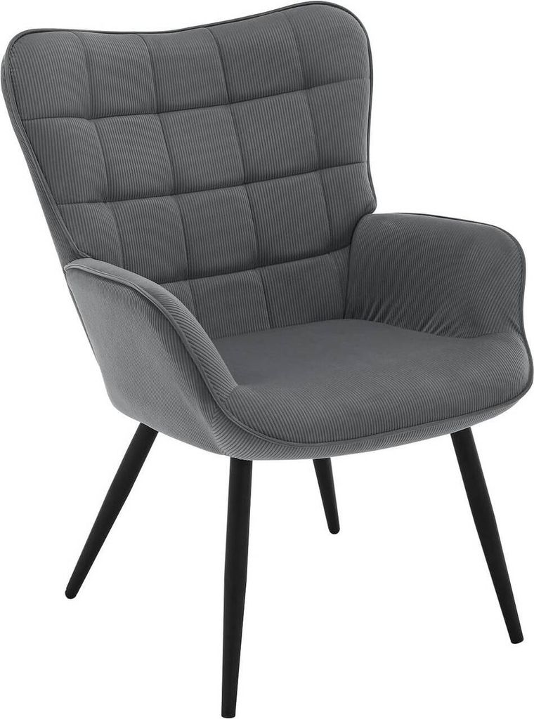 WOLTU Ohrensessel modern, Metallbeine, Polstersessel mit Produktbild 