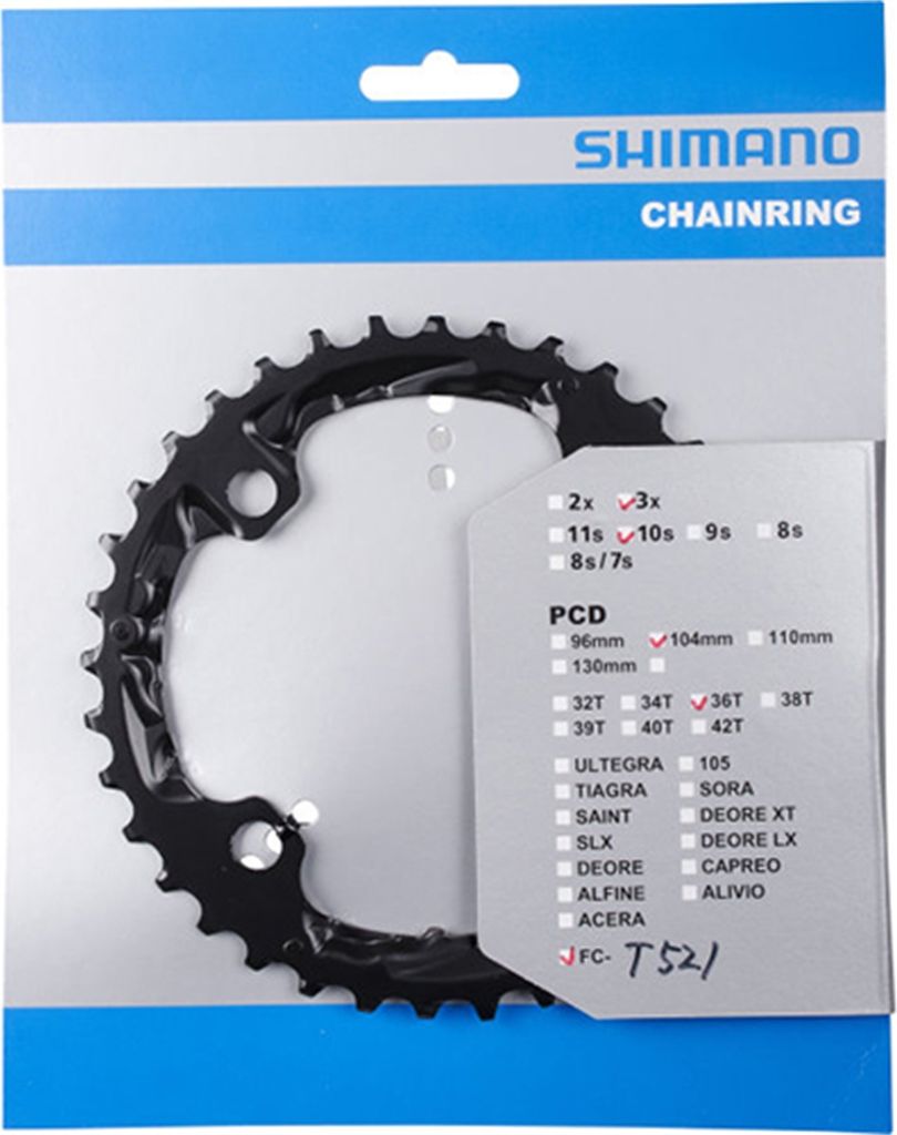 SHIMANO Deo FCT521, tarcza, czarno-srebrna, SH-Y1NL98020 Zdjęcie produktu 