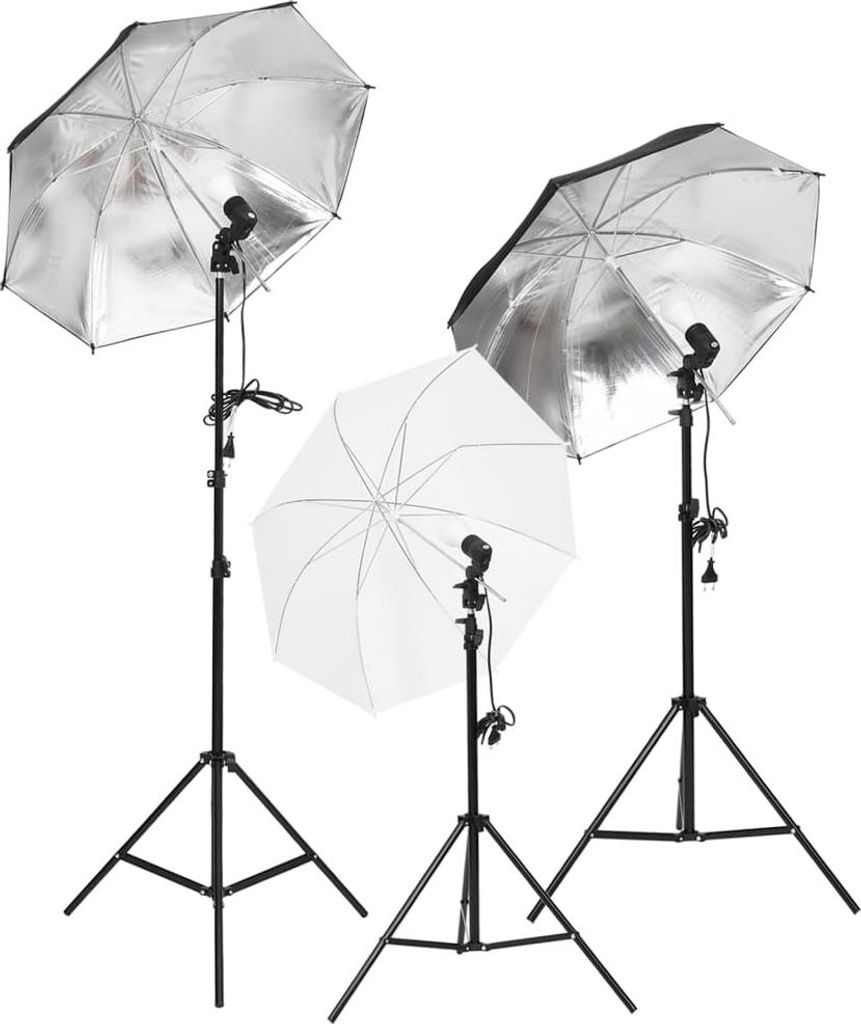 vidaXL Fotostudio-Set mit Beleuchtung und Hintergrund