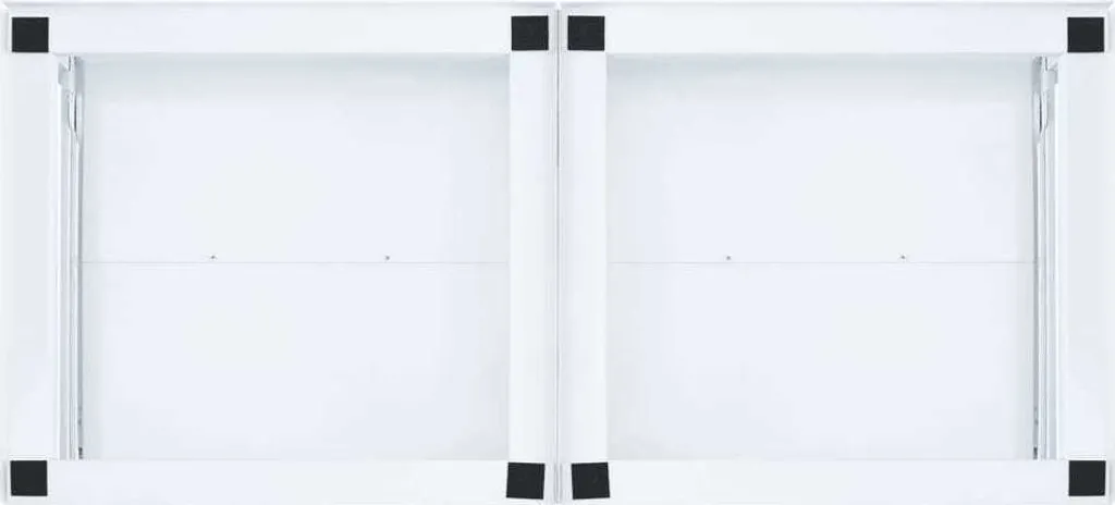 Support machine à laver avec étagères rétractables, 2 pièces blanches