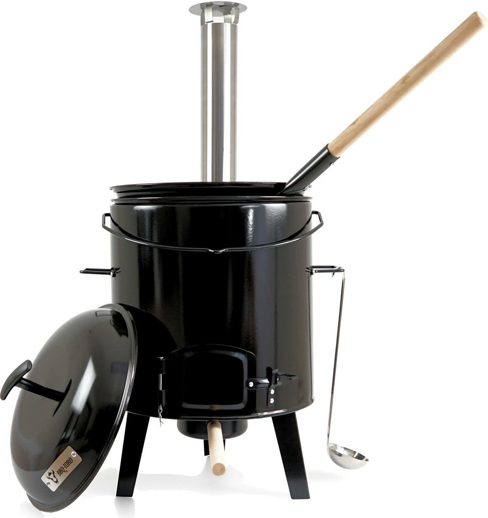 BBQ-Toro emaillierte Gulaschkanone mit Deckel, Kessel 17L Produktbild 1
