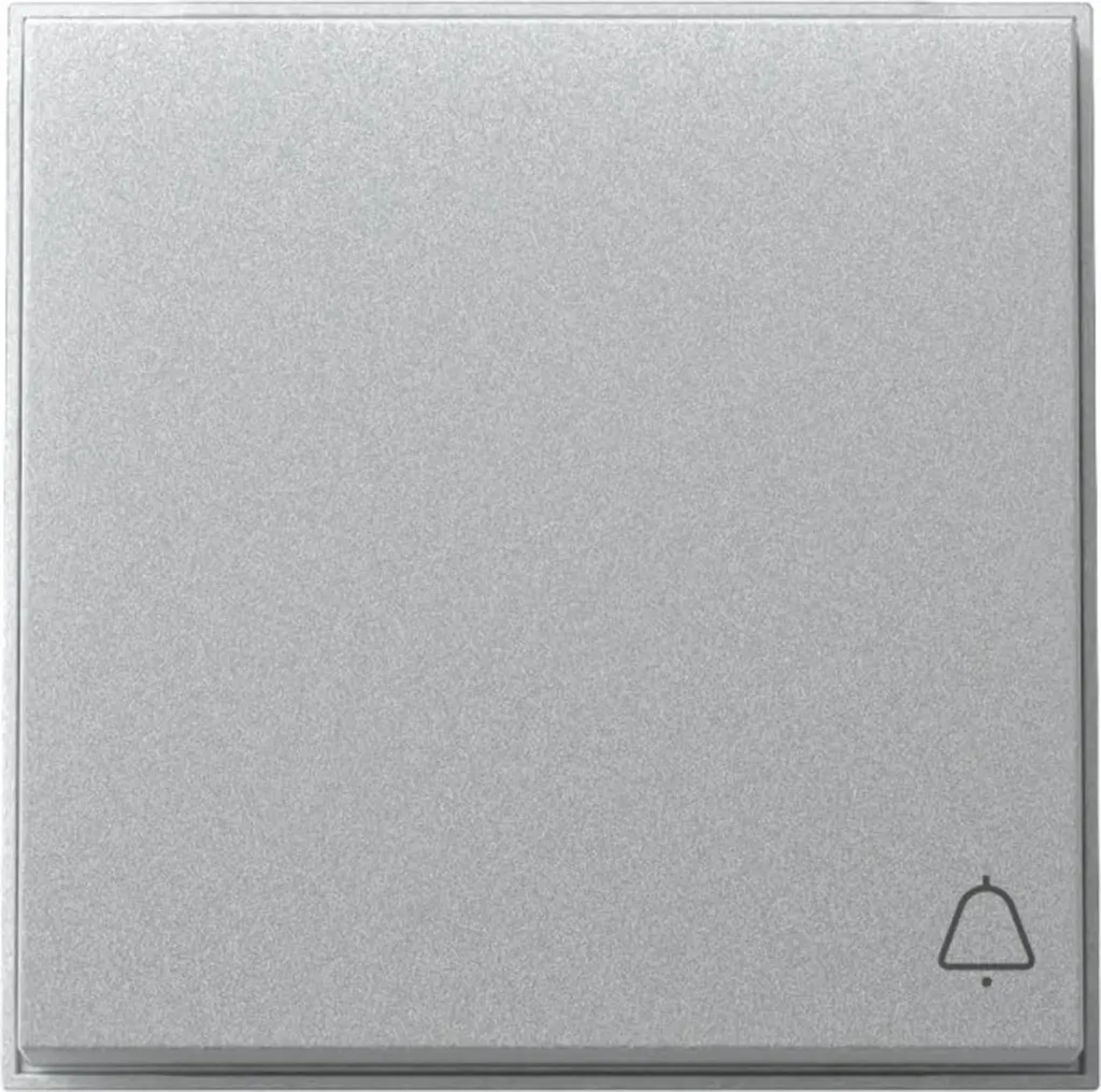 Bascule Gira TX_44 Aluminium avec Symbole Sonnette WG UP 1 Pièce